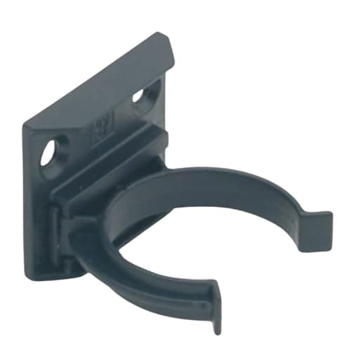 Image of Heavy-Duty Plastic Kitchen Plinth Clips with Bracket - Pack of 10 - Needs 2 x 3.5mm Countersunk Screws per Bracket - for Installation Heights from 80mm - Made in The UK - Basics UK