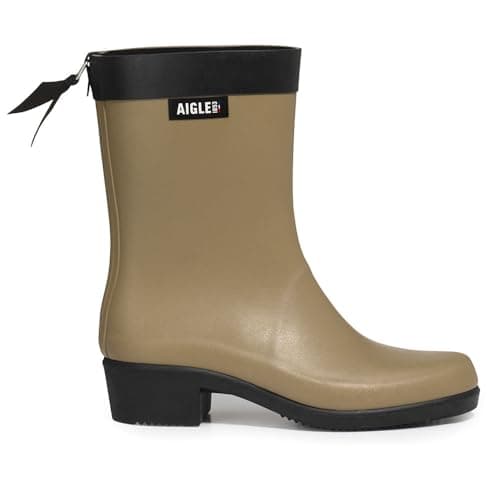 Image of Aigle Women's Myrica Mid Rain Boot, Mouse, 7.5 UK, Mouse, 8 UK