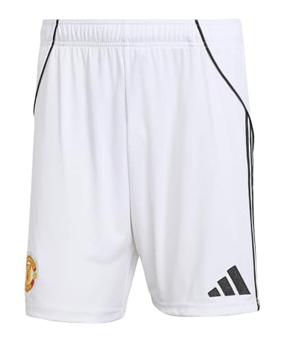 Image of adidas Mens Manchester United Home Shorts 2025 2026 White M