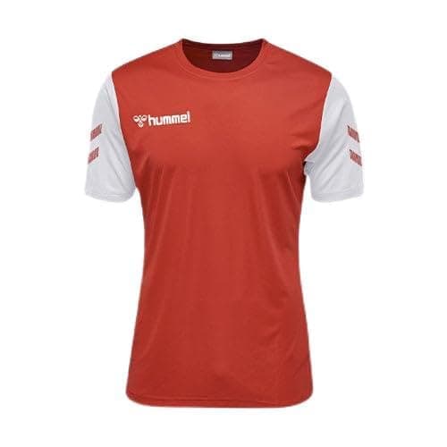 Image of hummel Elite Match Adult Jersey – Short Sleeve, True Red/White