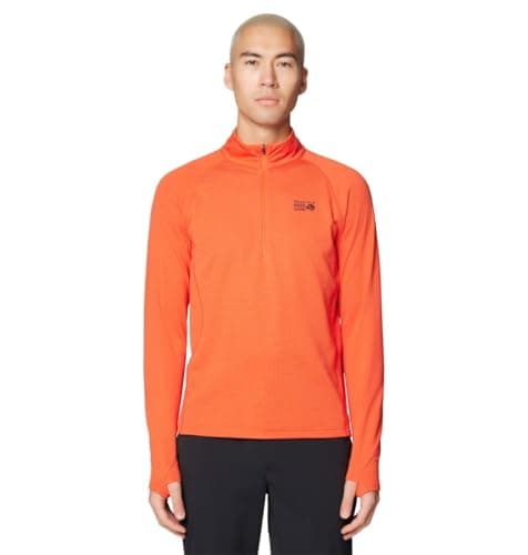 Image of Mountain Hardwear mens Crater Lake Heavyweight Half Zip, Aspect, XL