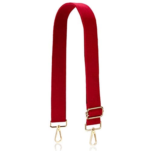 Image of Allzedream Crossbody Bag Strap Soft Adjustable Replacement Purse Straps, Red, M, Stylish