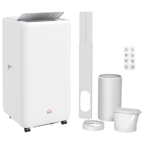 Image of HOMCOM Portable Air Conditioner 12000 BTU, 4-in-1 Cool, Fan, Dehumidifier & Sleep Mode, Air Conditioning Unit with Digital Display, Remote Control, 24H Timer, Child Lock&Window Kit for Rooms up to 35㎡