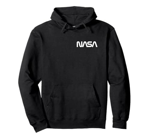 Image of NASA Vintage Worm Logo Design (white) - NASA Space Pullover Hoodie