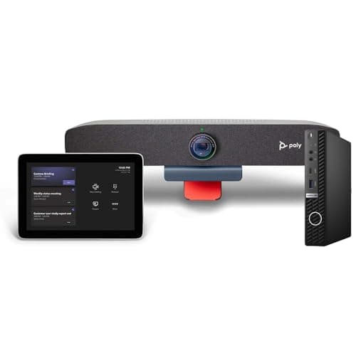 Image of Poly Studio Focus Room Kit Studio P15 4K UHD All-in-One Video Conferencing Camera, GC8 Touch Controller, OptiPlex 7080 Micro, Dedicated Conferencing Solution (Renewed)