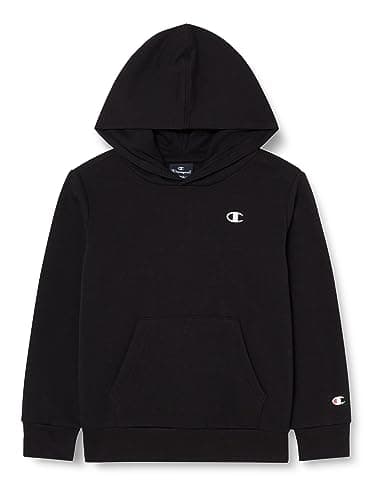 Image of Champion Boys Legacy Basics B - Ultralight Powerblend Fleece Hooded Sweatshirt, Black, 9-10 Years UK