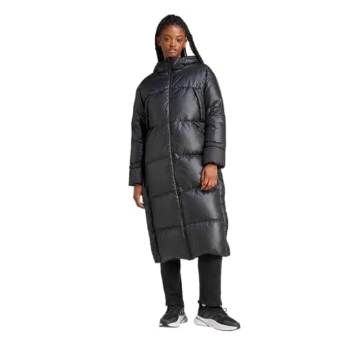 Image of adidas Women's Big Baffle Down Coat, Black, S