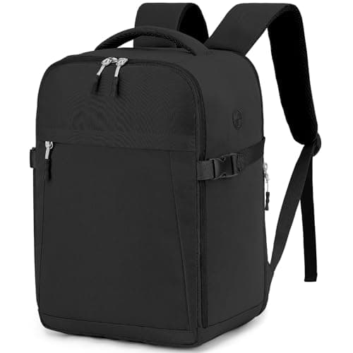 Image of Hayayu Ryanair Cabin Bags 40x30x20 Underseat Travel Backpack Easyjet Cabin Bag 45x36x20 Carry on Water Resistant Hand Luggage for Men and Women, Beige