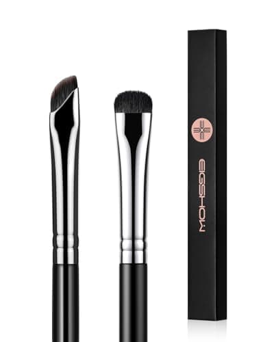 Image of EIGSHOW Eyeliner Brush Eyeshadow Brush, Makeup Brush Set for Fine Angled Liner Eyeshadow Smudge Eyebrows, Black (E865&E806)