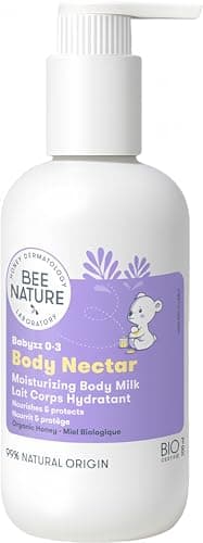 Image of Bee Nature - Baby Body & Face Moisturizing Lotion - Organic Medical Honey - Relieves Rashes Eczema - 99% Natural - Suitable for Newborns Children with Dry, Sensitive and Eczema-Prone Skin - 200ml