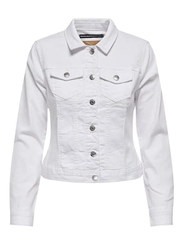 Image of ONLY ONLWONDER Female Denim Jacket, White, L