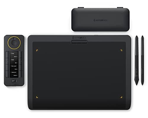 Image of Xencelabs Pen Tablet Medium Bundle Professional 12" Drawing Tablet Wireless Graphic Tablet with Quick Keys Ultrathin Drawing Pad with 2 Battery-Free Pens 8192 Levels Pressure for Win-ARM/Win/Mac/Linux