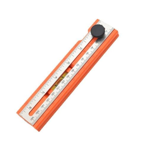 Image of ximie Multi-Role Foldable Depth Measuring Ruler Multifunctional Angle Ruler Adjustable Positioning Scribing Protractor Tools 90/45 Degree with Depth Gauge