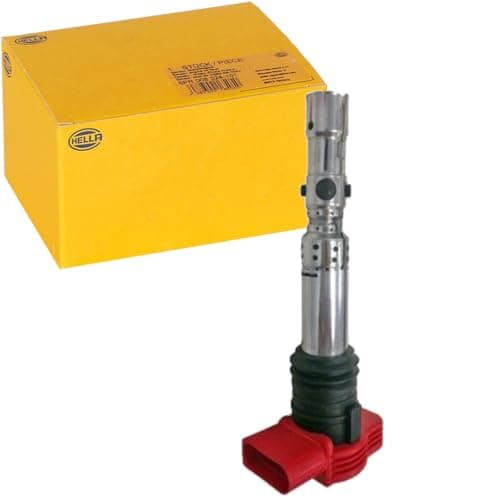 Image of HELLA 5DA 193 175-701 Ignition Coil - 12V - 4-pin connector - Flush-Fitting Pencil Ignition Coils - Plugged