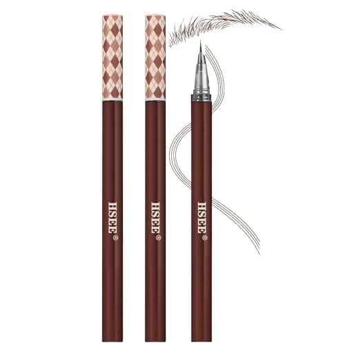 Image of New Ultra-Fine microblading water eyebrow pen, Eyebrow Tattoo Pen, Creates Natural Looking Eyebrows Effortlessly and Stays on All Day, 2 Count, Grey Brown