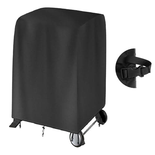 Image of Dijia Cover Fit for Ninja Woodfire Outdoor Grill and Stand(ONLY COVER)[OG701UK]- Electric BBQ Cover, Waterproof Dustproof 420D Oxford, 2 Drawstrings 4 Buckles, 83 * 61 101cm, black