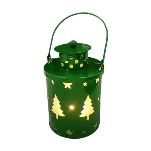 Image of Jazuaiao LED Lanterns for Christmas Decoration Vintage Tabletop Lanterns Enhances Your Christmas Atmospheres for Garden Centerpiece and Rings