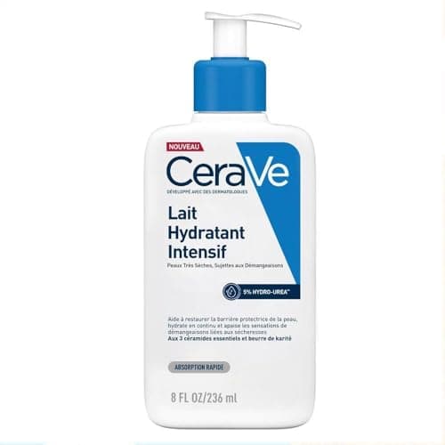 Image of CeraVe Intensive Moisturising Lotion With 3 Essential Ceramides, Hyaluronic Acid, Shea Butter, MVE Technology, For Very Dry Itchy Skin, Fast-Acting, Fragrance Free, 473ml