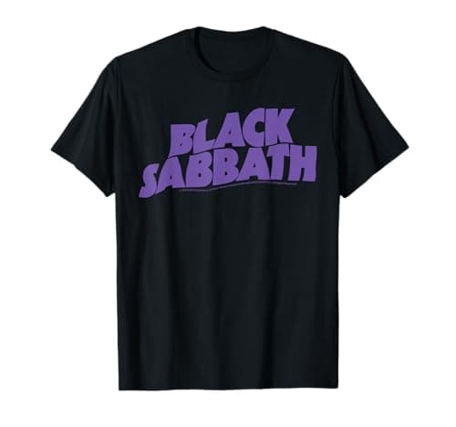 Image of Official Black Sabbath Purple Logo T-Shirt