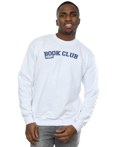 Image of Absolute Cult Men's Book Club Sweatshirt White Large