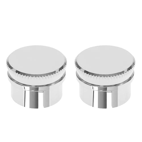 Image of Create idea 2pcs XLR Male Plug Cap Brass Silver Plated PTFE Shielding Cap Dust Protector Noise Suppression Cover Compatible with Canare