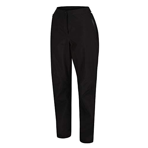 Image of Regatta Womens Highton Waterproof Walking Trousers, Black, M, 29 Leg