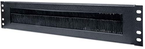 Image of Intellinet 19 Inch Cable Entry Panel, 2U, with Brush Insert, Black