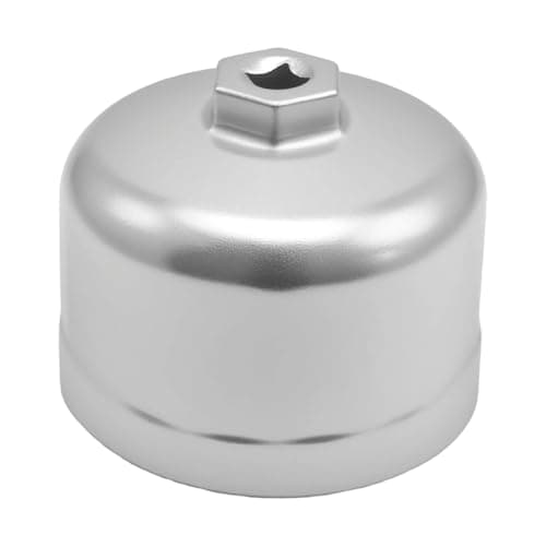 Image of GIONAR 86mm Oil Filter Wrench, 16-Flute Aluminum Socket Tool for BMW & Volvo Cartridge Filter Housing Cap Removal