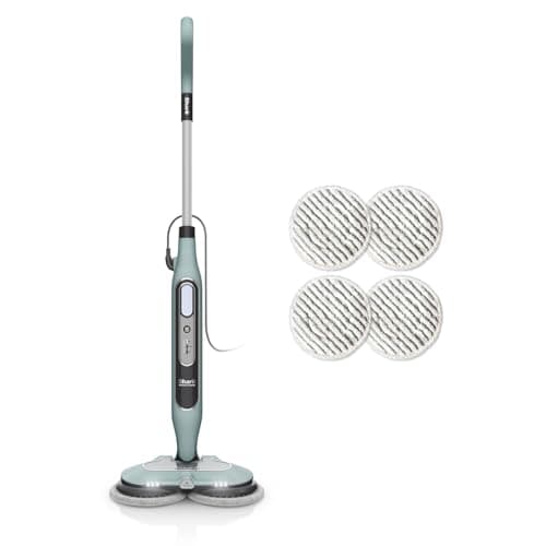 Image of Shark Automatic Steam Mop with Steam Blaster & 6 Dirt Gripping Pads, 3 Steam Tiers, Stain & Dirt Removal, All Sealed Hard Floors, 8m Cord, Sage Green, S8201UKCP