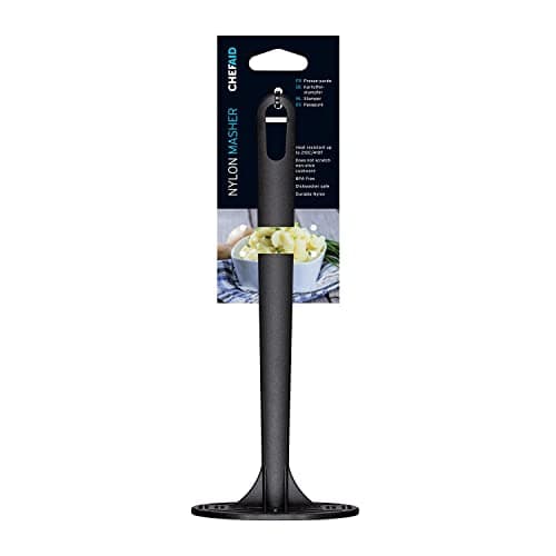 Image of Chef Aid Nylon Masher, BPA Free Kitchen Utensil and Ideal for use with Non-Stick Cookware, Comes in Black Colour and Part of a Full selections of Kitchen Utensils
