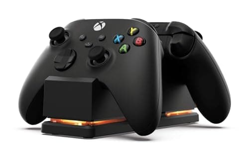 Image of PowerA Dual Charging Station for Xbox - Black, Wireless Controller Charging, Xbox Series X|S, One