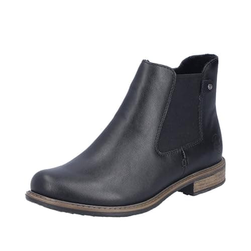 Image of Rieker Women's 74854 Chelsea Boots, Black, 39 EU, Black, 6 UK