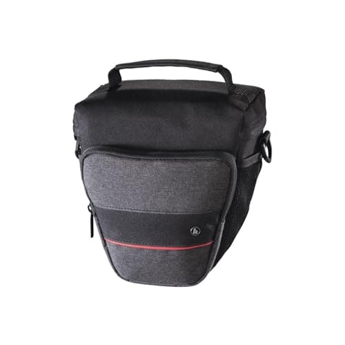 Image of Hama "Valletta 110 Colt Camera Bag for Digital Camera and Lens (with shoulder strap, side pockets, 15 x 9 x 15.5 cm), Black