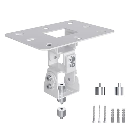 Image of XINLEI Ceiling Mount for Mini Projector, Adjustable Wall Stand With 2 Free Adapters, White PR14MINIW
