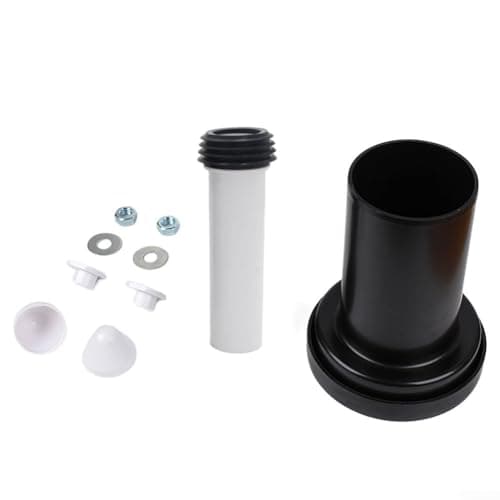 Image of Connection Pipe Set fit for Geberit for DUOFIX Cistern WC Frame Inlet & Outlet Connector Kit Wall Hung Toilet Pan with Satin Chrome Cover Connection Pipe Set 152.426.46.1