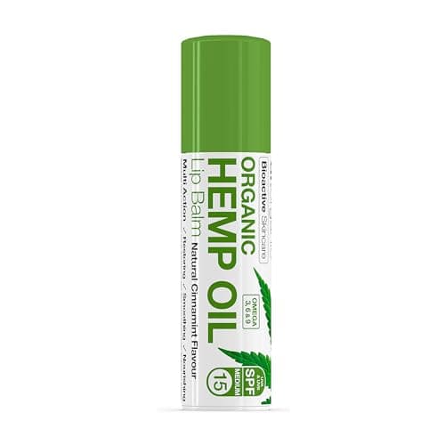 Image of Dr Organic Hemp Oil Lip Balm, Moisturising, SPF 15, Mens, Womens, Natural, Vegetarian, Cruelty-Free, Paraben & SLS-Free, Organic, 5.7ml