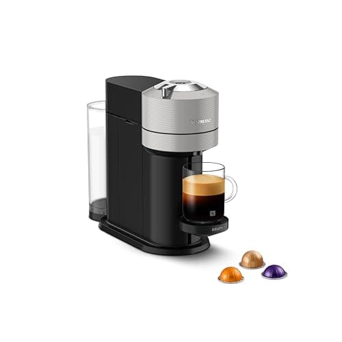 Image of Nespresso Vertuo Next Automatic Pod coffee machine for Americano, Decaf, Espresso by Krups in Grey