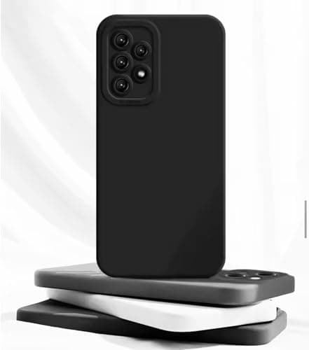 Image of Yashvi Case for Galaxy A32 5G Shockproof Slim Silicone Soft Protective Bumper Camera Lens Protection,Compatible with Galaxy A32 5G Cover Black