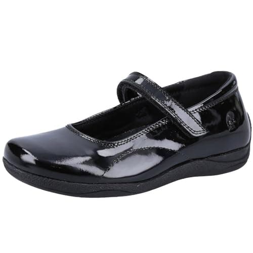 Image of Hush Puppies Girl's Aria Patent Junior Shoe, Black, 2