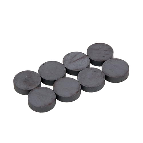 Image of Neilsen CT4683 8pc Ceramic Disc Magnets – 18mm Diameter, 5mm Deep – Ferrite Round Magnets for Crafts, Science Projects & DIY