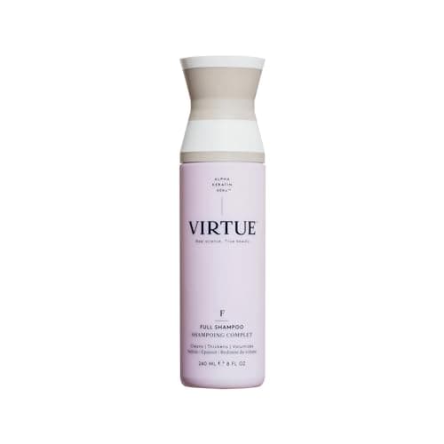Image of Virtue Full Volumising Shampoo | Sulphate-Free Cleanser | Thickens Fine Hair | Safe for All Hair Types | Colour Safe | 240 ml