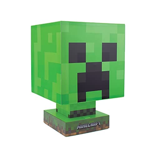Image of Paladone Minecraft Creeper Icon Lamp - Battery Operated - Portable One Size, Multicolored