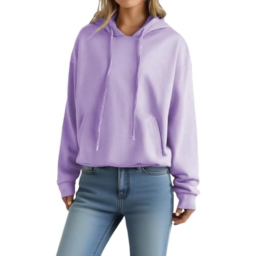 Image of Hoodies for Girls Hoodies for Women UK Womens Hoodie Women's Long Sleeve Sweatshirts Soft Comfortable Casual Hooded Jackets with Pockets Oversized Hoodie