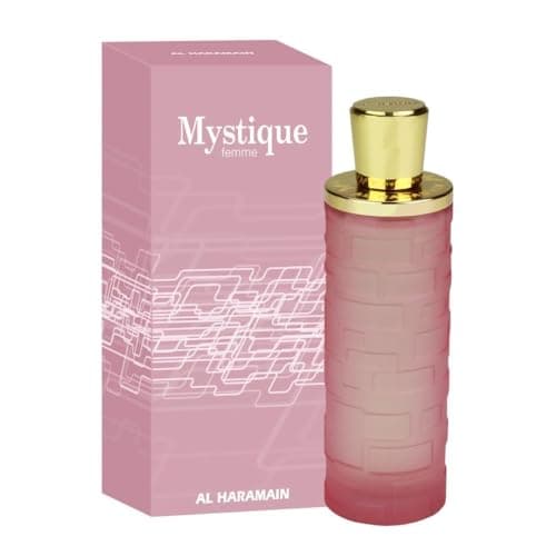 Image of Al Haramain Mystique Femme 100ml | Luxury Alcohol-Free Arabian Perfume for Women | Long-Lasting Eau de Parfum Spray | Floral Fruity Fragrance Vanilla & Musk | Elegant Daily & Special Occasion Scent