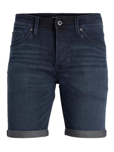 Image of JACK & JONES Male Chino Shorts Regular Fit Chino Shorts, Blue Denim, XL