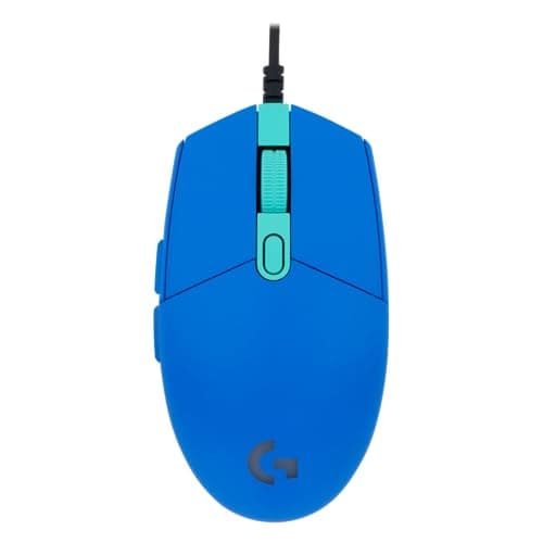 Image of Logitech G403 HERO gaming mouse with HERO 25K DPI sensor, LIGHTSYNC RGB, light weight of 87g and optional 10g weight, PC/Mac - black