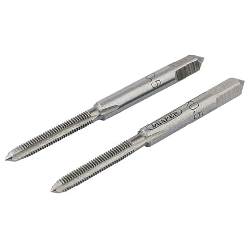 Image of Draper 83795 3mm Coarse Hand Taps Taper and Plug , Blue