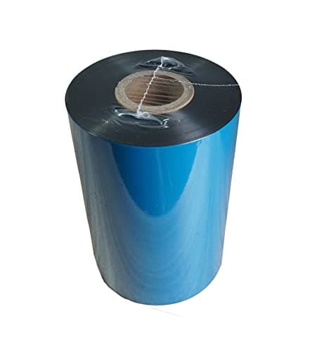 Image of 4.33'' x 1476' Premium Resin Enhanced Wax Ribbon, 110mm x 450m Black Thermal Transfer Ribbon, Barcode Thermal Label Printer Ribbon, CSO-Ink Outside, 1'' Core for Zebra, TSC, GoDex, Citizen (1 Roll)