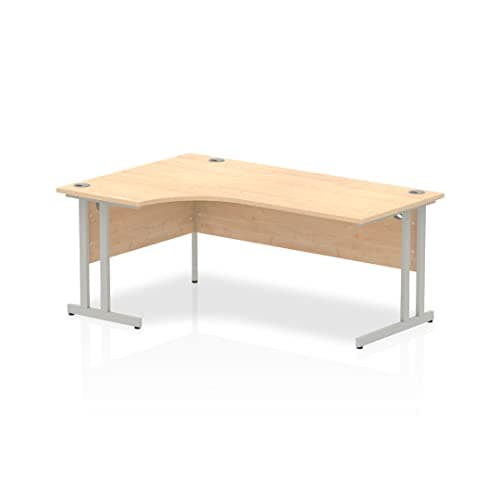 Image of Crescent Office Classroom Teacher Desk Table Maple Left Hand 1600x1200mm