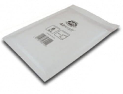 Image of 100 White Jiffy Airkraft Postal Bags Bubble-lined Peel and Seal - Size 1 (170mm x 245mm)
